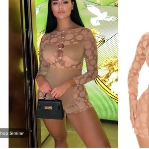 Your Favorite Girl Romper - Nude